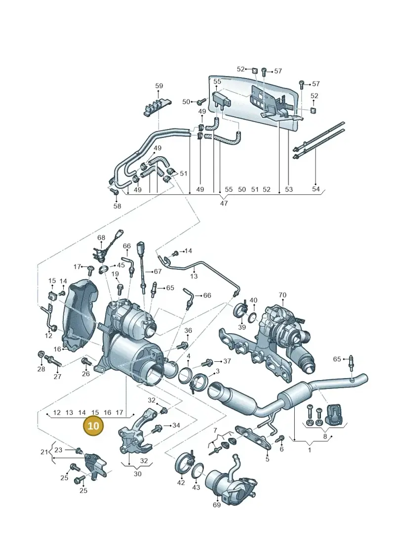 04L131678SX — Audi Q3 quattro (2018-2019) diagram 597253650, position 10