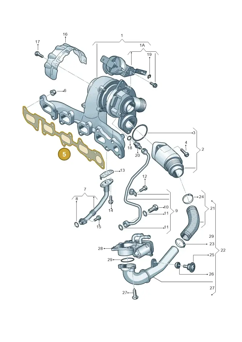 04L253039B — Audi A5 Cabrio 2.0 (2016-2018) diagram 745145500, position 5