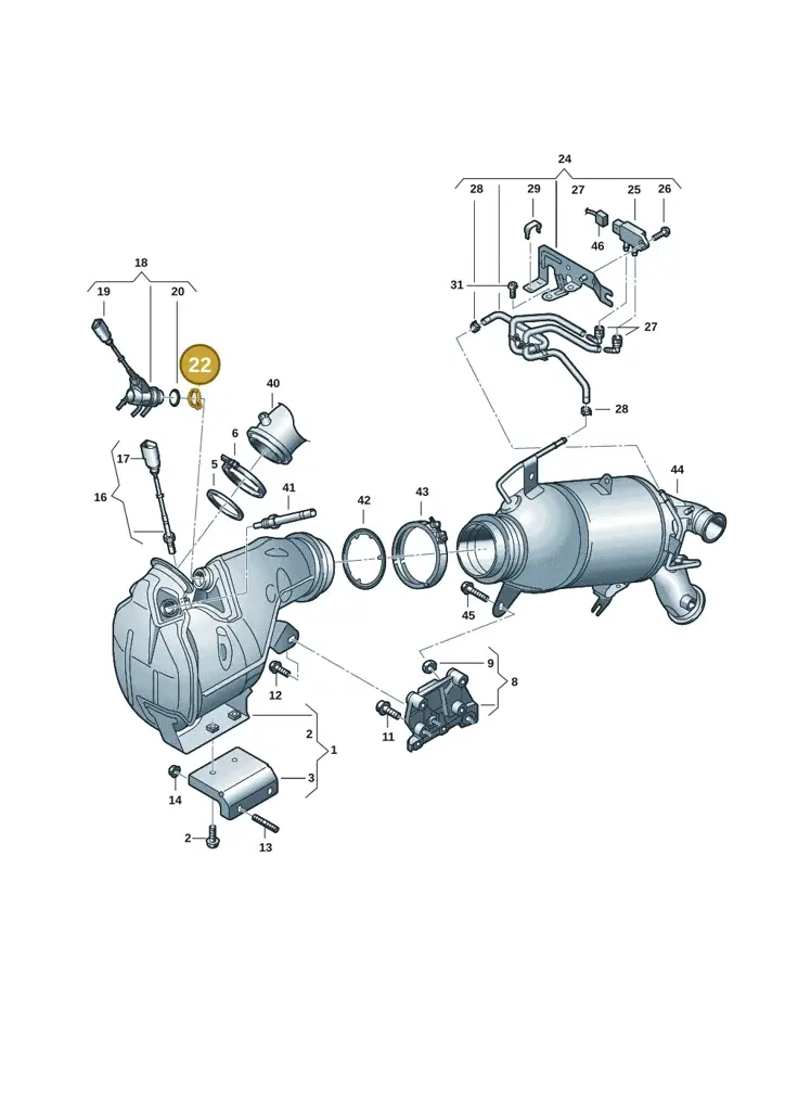 04L253725F — Audi A5 Limo 2.0 (2024-) diagram 8wk253230, position 22