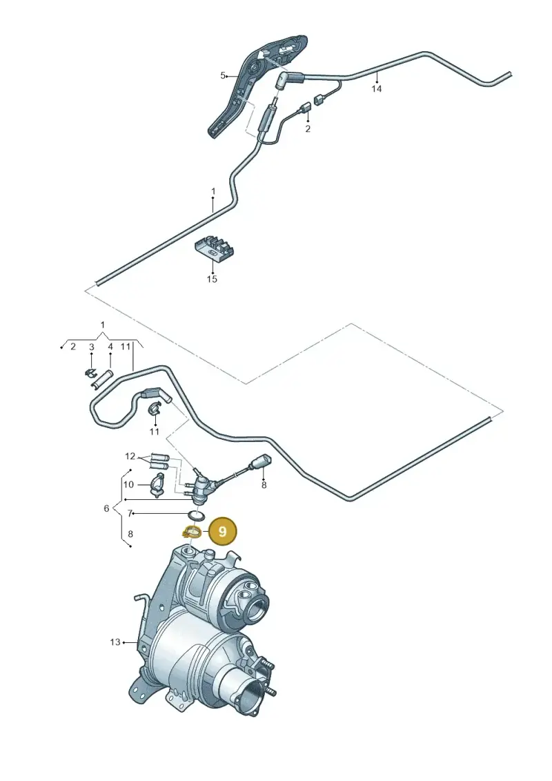 04L253725J — Audi Q2 2.0 TDI (2016-2018) diagram 890201700, position 9
