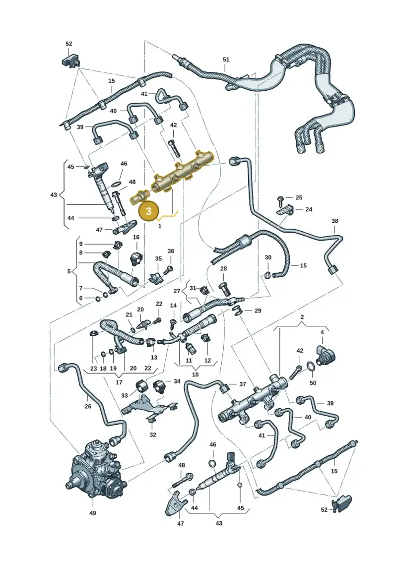 04L906054E — Audi Q8 Quattro 3,0 (2018-) diagram 738130901, position 3