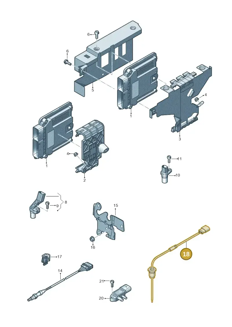 04L906088EP — Audi A3 Sportback (2012-2016) diagram 745906050, position 18