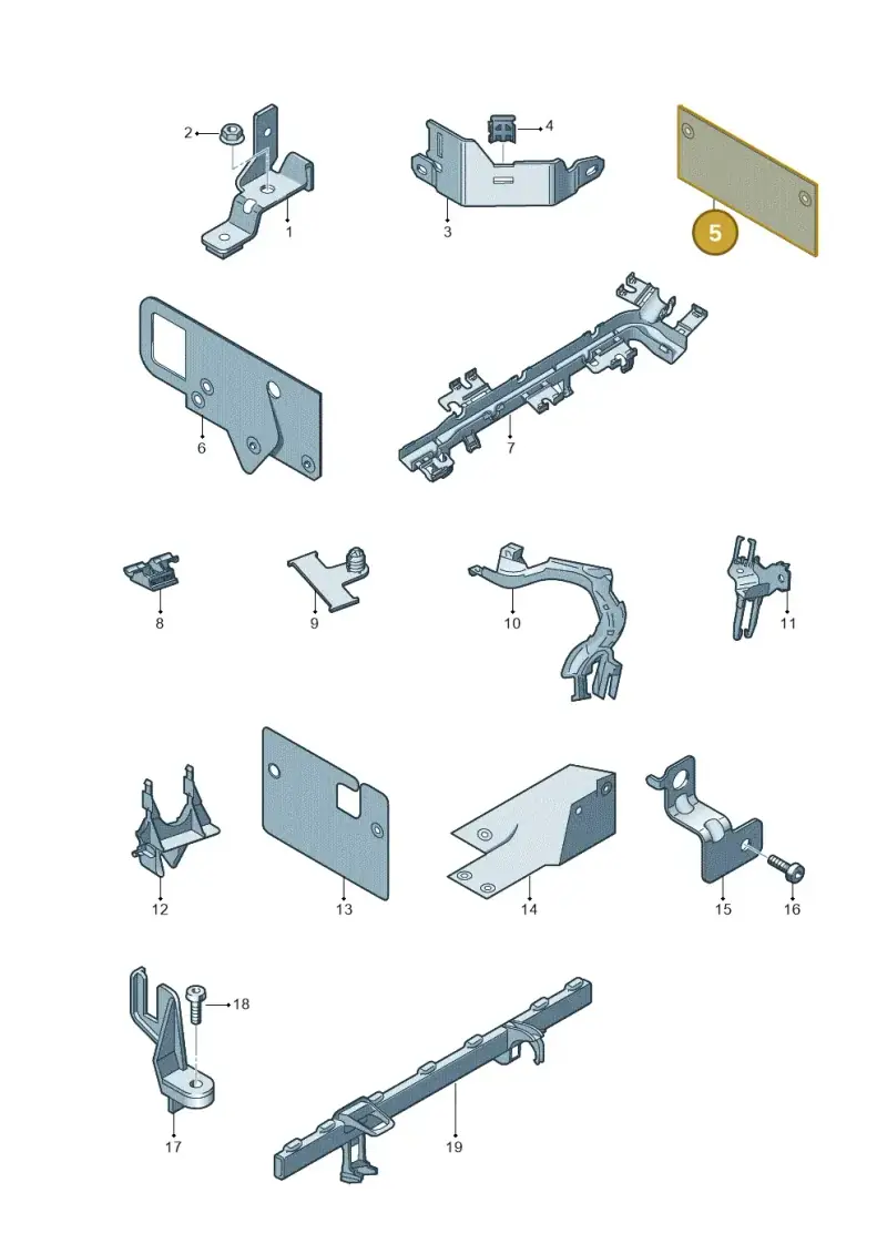 04L971461AN — Audi Q3 quattro 2.0 (2016-2019) diagram 855971000, position 5