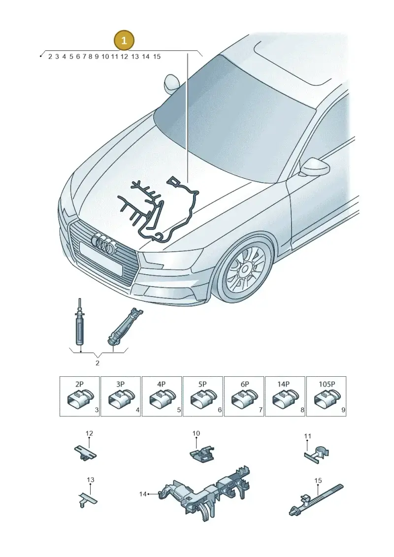 04L971595BD — Audi A5 Cabrio 2.0 (2016-2018) diagram 849971370, position 1