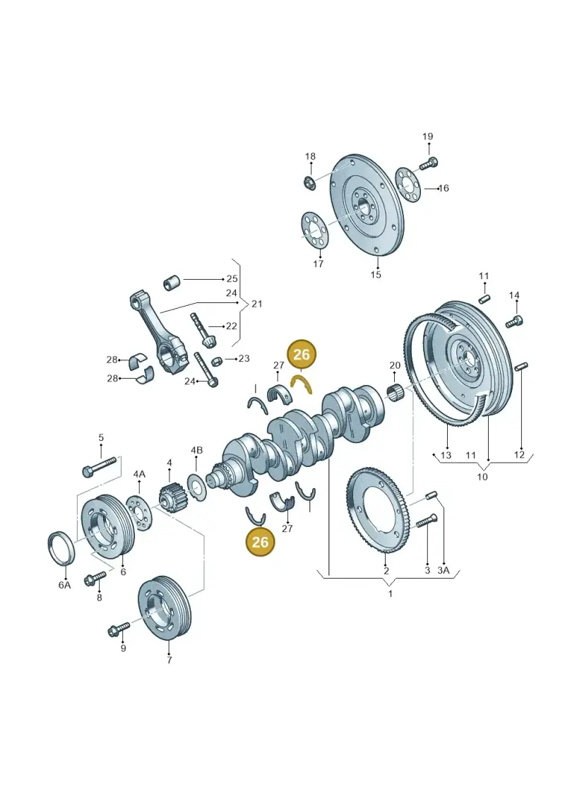 050105637 — Audi A3 Sportback (2008-2013) diagram 194105150, position 26