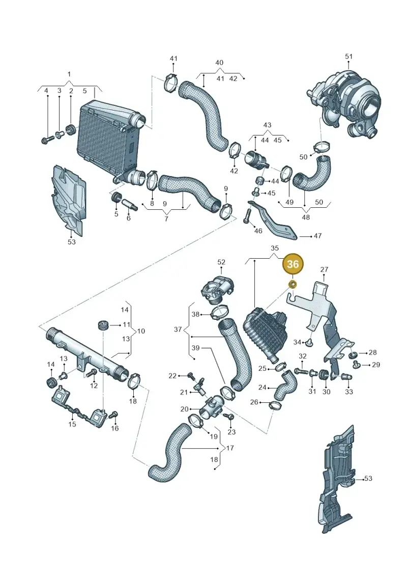 050129669 — Audi A8L (2017-2022) diagram 838145580, position 36