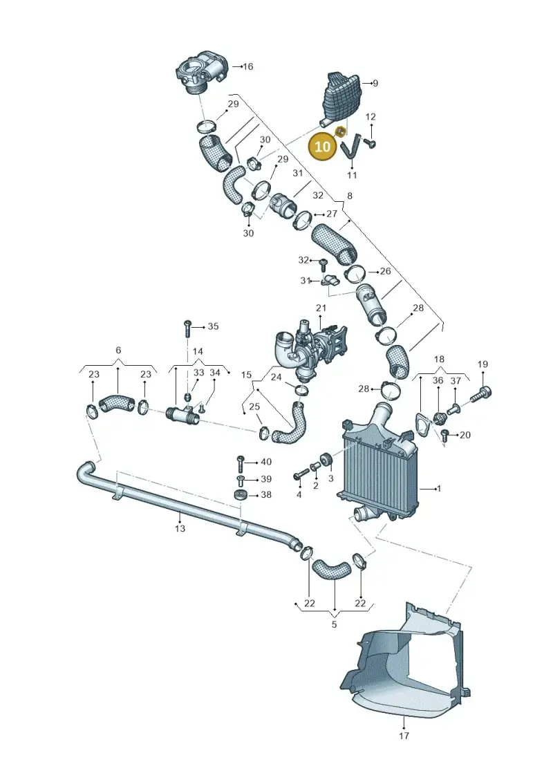 050129669 — Audi Q7 qu. 3.0 TDI (2015-2019) diagram 859145420, position 10