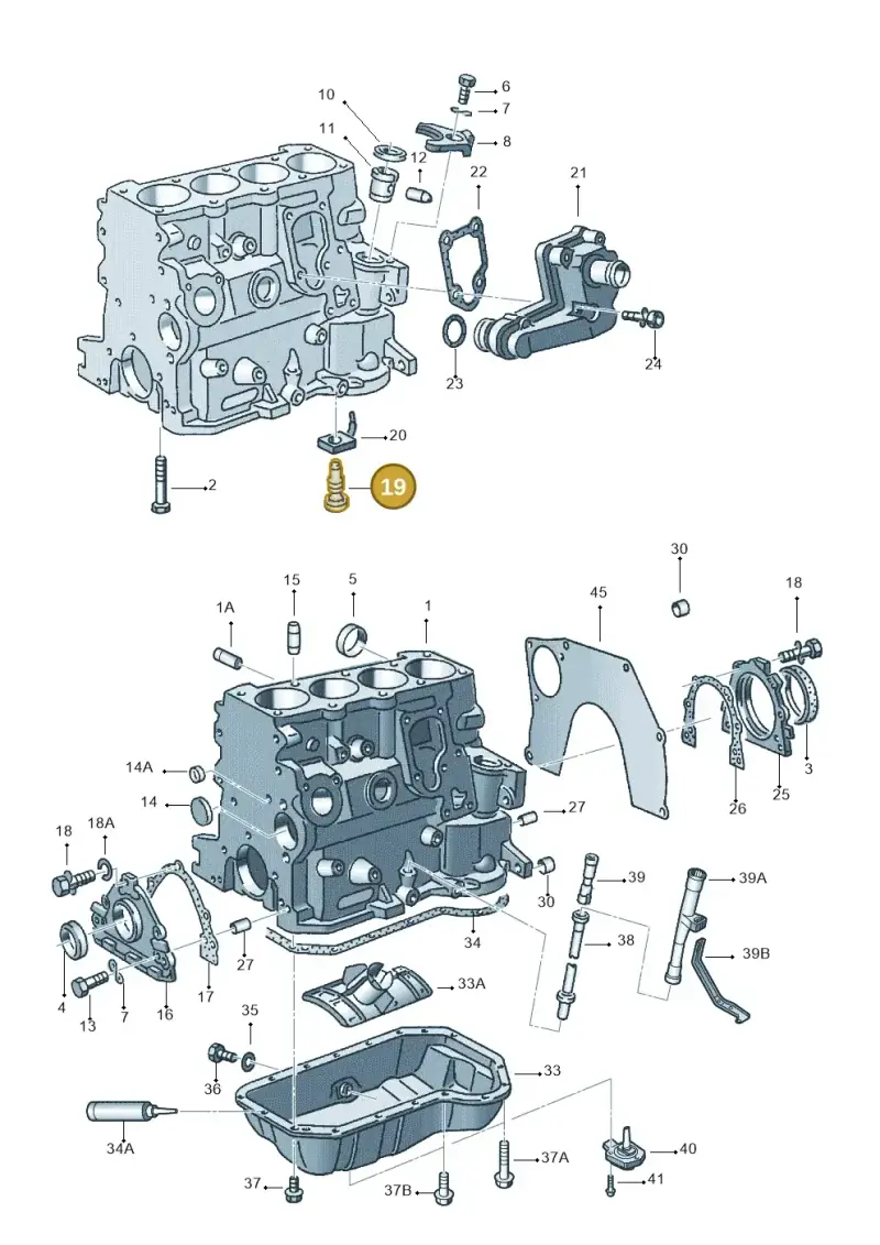 053103155E — Audi A4/Avant (1999-2001) diagram 118103100, position 19