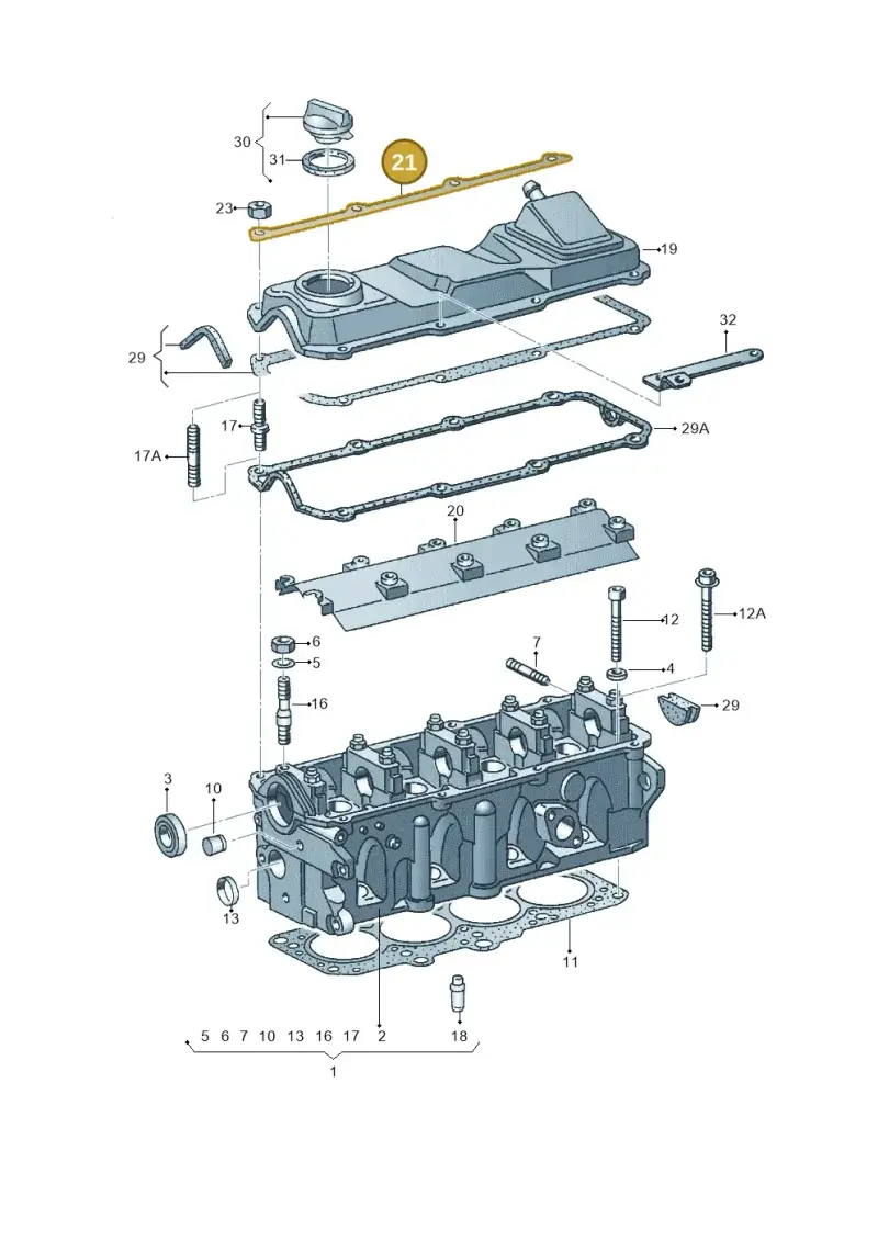 056103591 — Audi A4/Avant (1999-2001) diagram 118103350, position 21