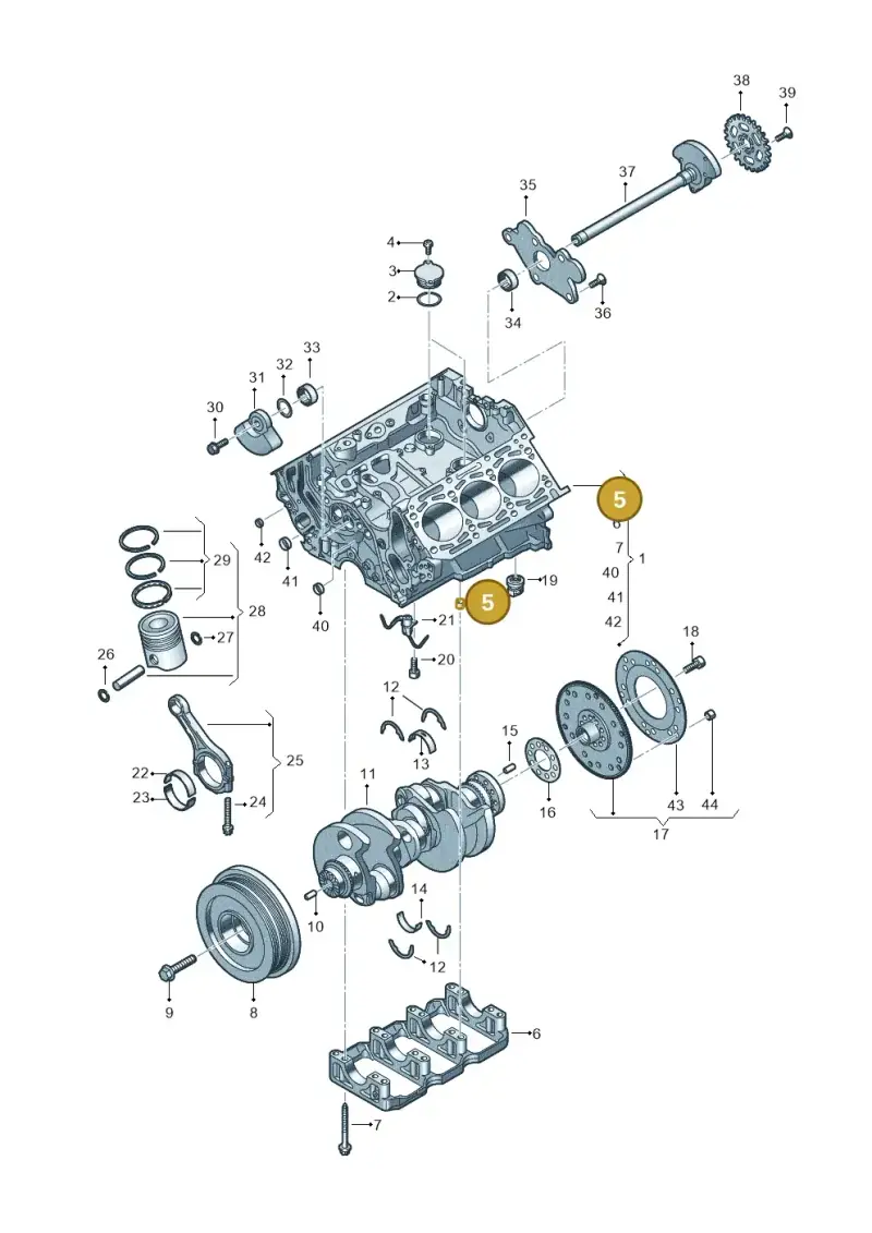 057103139D — Audi Q8 Quattro 3,0 (2018-) diagram 896103550, position 5