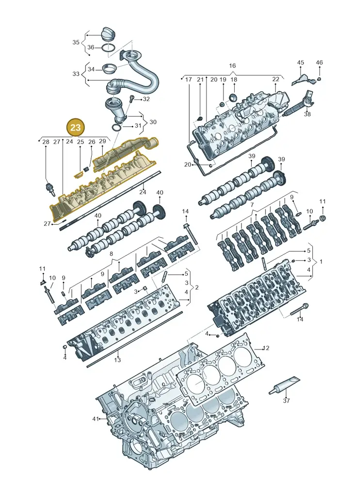057103470AG — Audi Q8 Quattro 3,0 (2018-) diagram 429103062, position 23