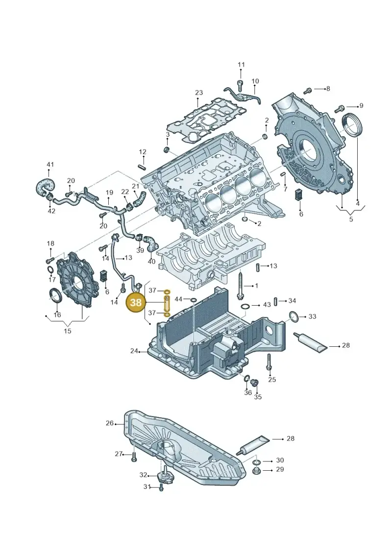 057103688A — Audi Q7                07> (2006-) diagram 493103020, position 38