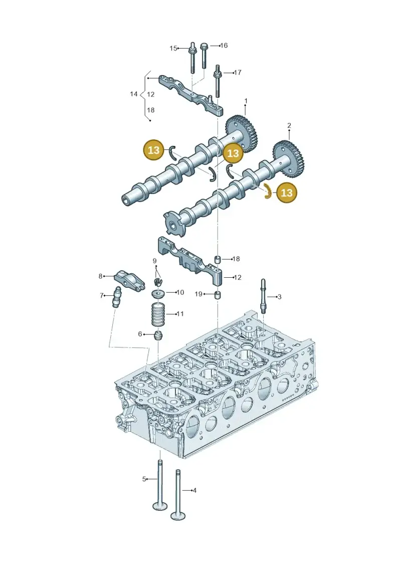 057109307F — Audi Q8 Quattro 3,0 (2018-) diagram 896109500, position 13