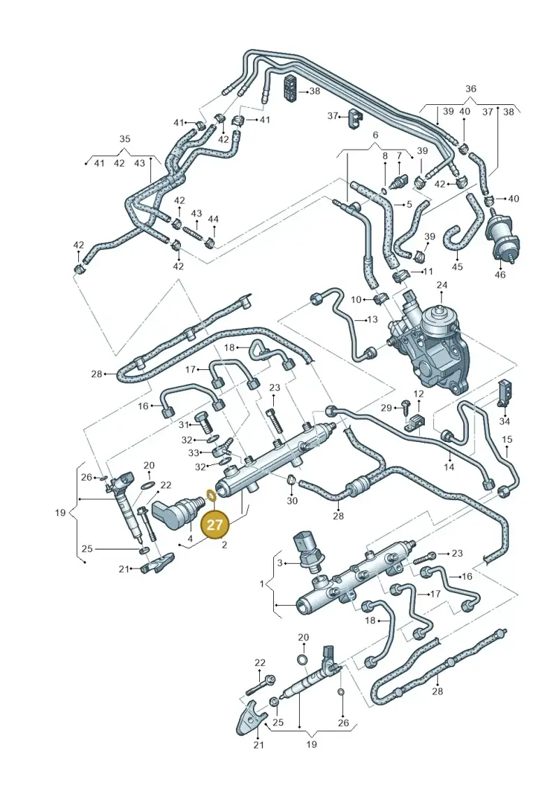 057130119A — Audi A7 Sportback (2014-2018) diagram 675130700, position 27