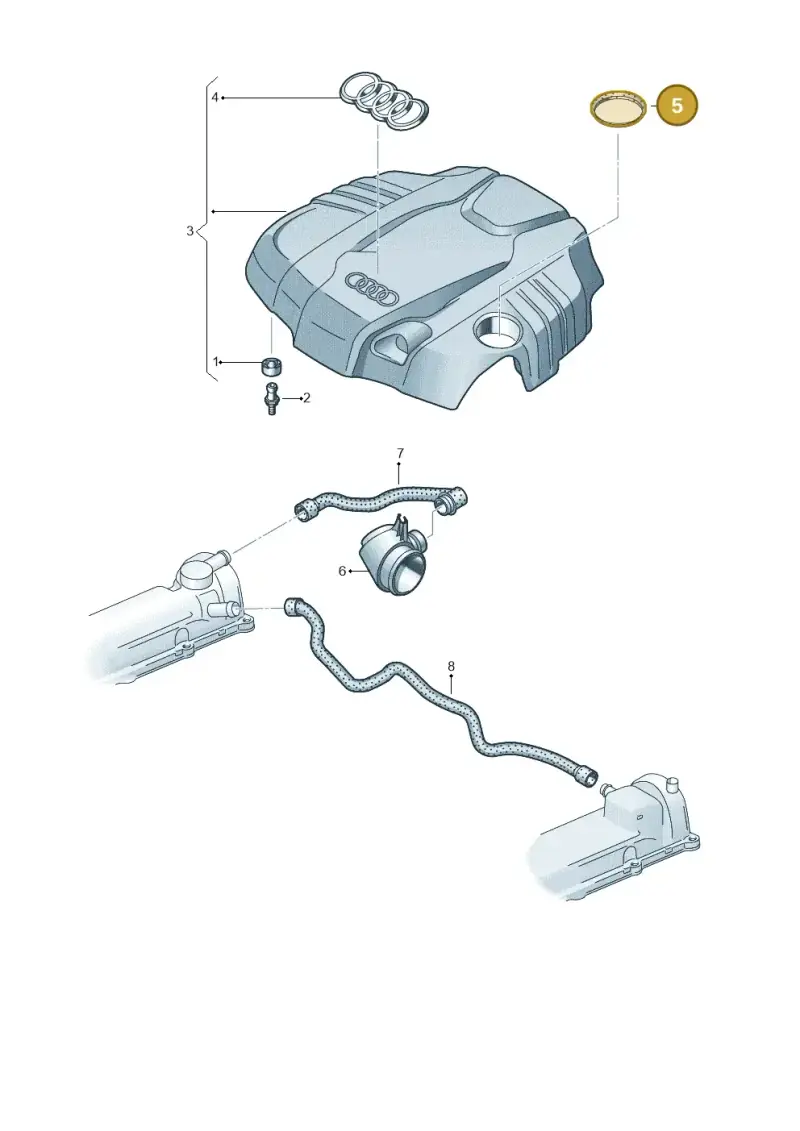 057133287C — Audi Q5 qu. 2.0 TDI (2012-2017) diagram 675103670, position 5