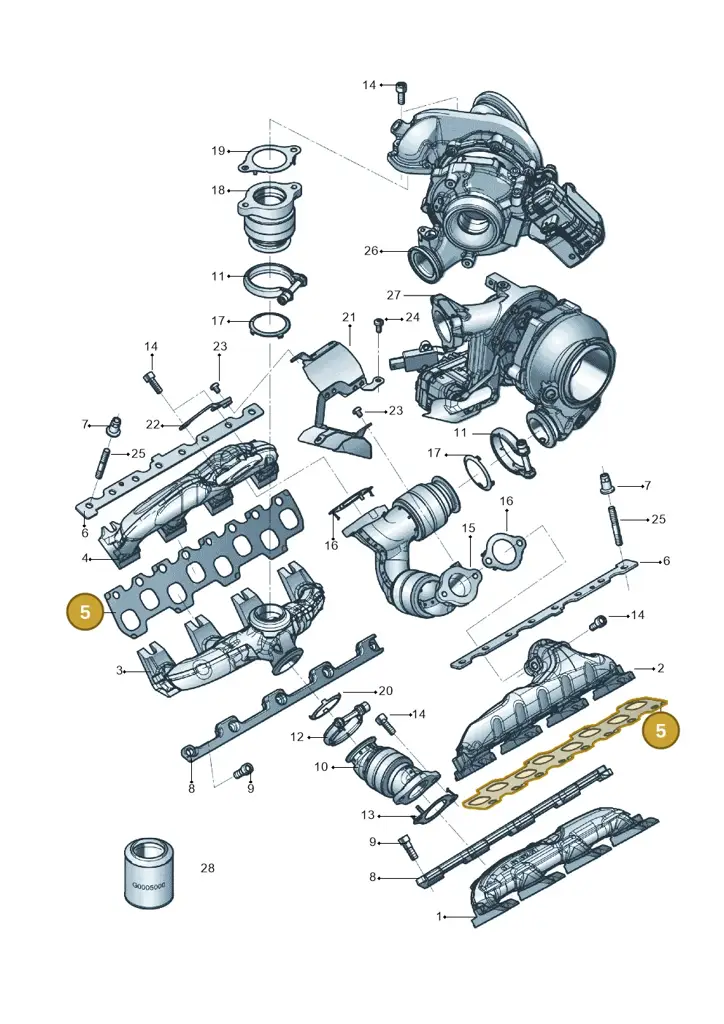 057253039AC — Audi Q8 Quattro 3,0 (2018-) diagram 819253100, position 5