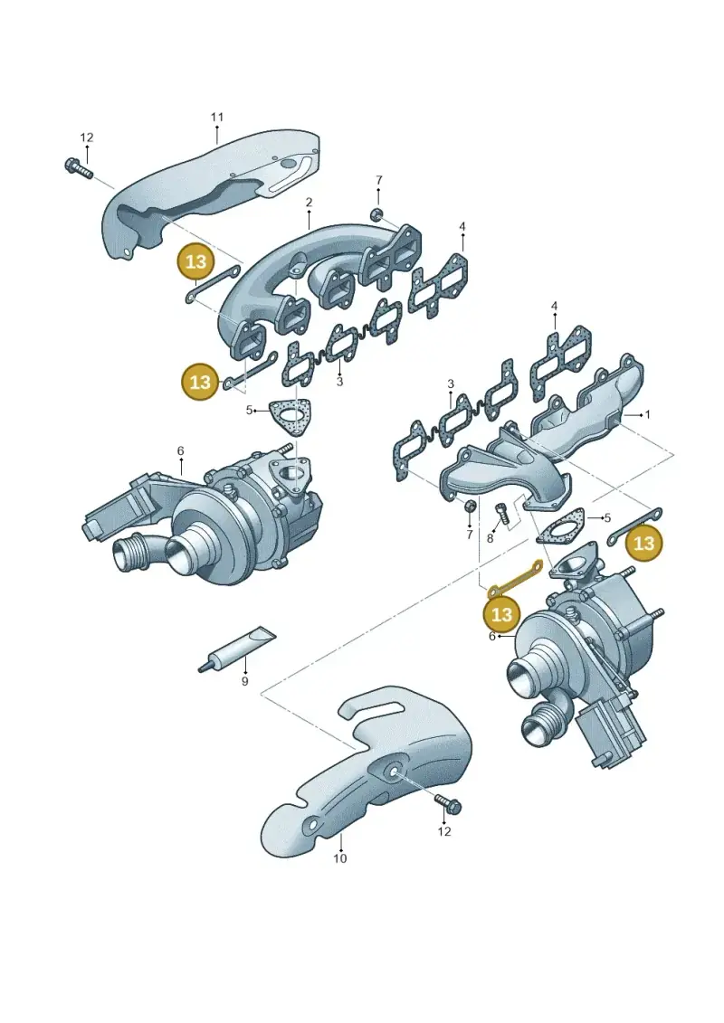057253099D — Audi Q7 qu. 3.0 TDI (2009-2015) diagram 291253270, position 13