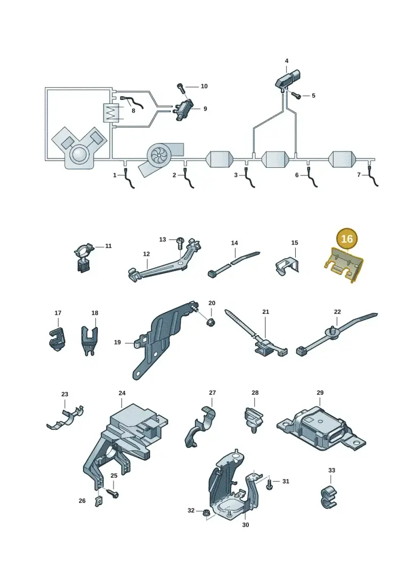 057906131B — Audi Q7 qu. 3.0 TDI (2015-2019) diagram 859906008, position 16