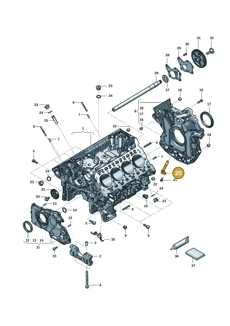 057906433C — Audi RS6 Avant (2019-) diagram 819103051, position 20