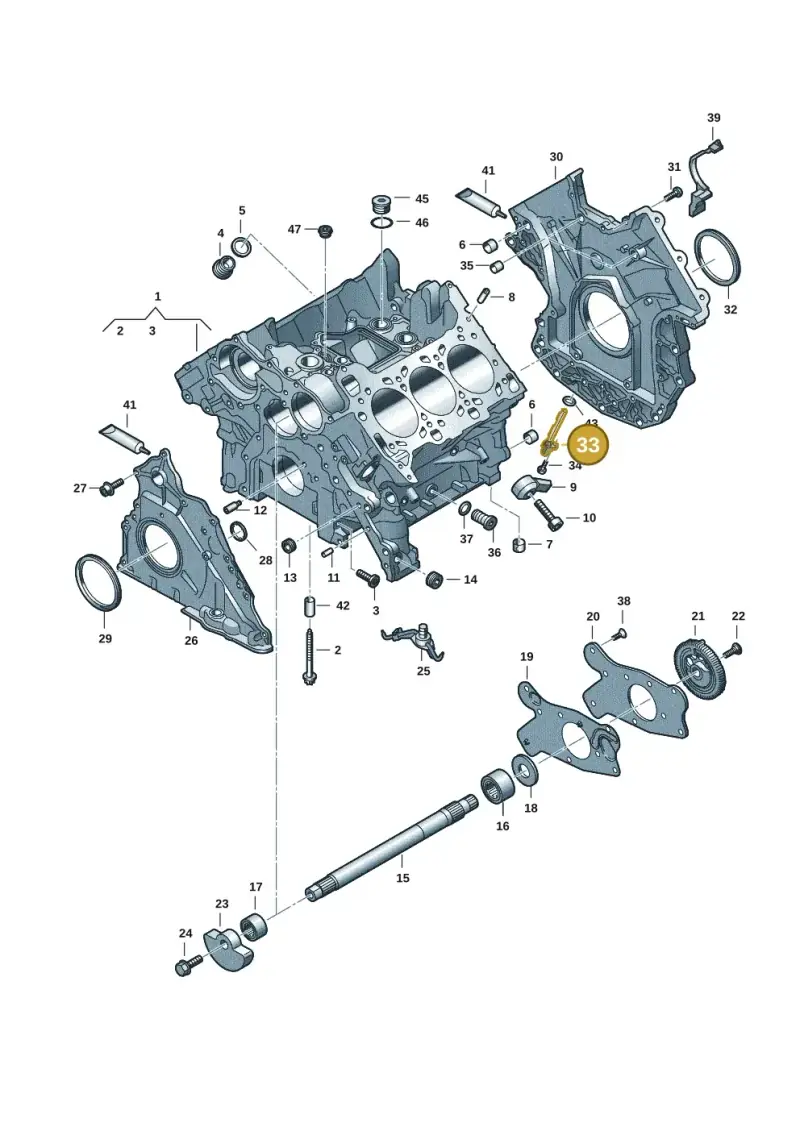 057906433C — Audi A6 2.0 (2018-) diagram 849103183, position 33