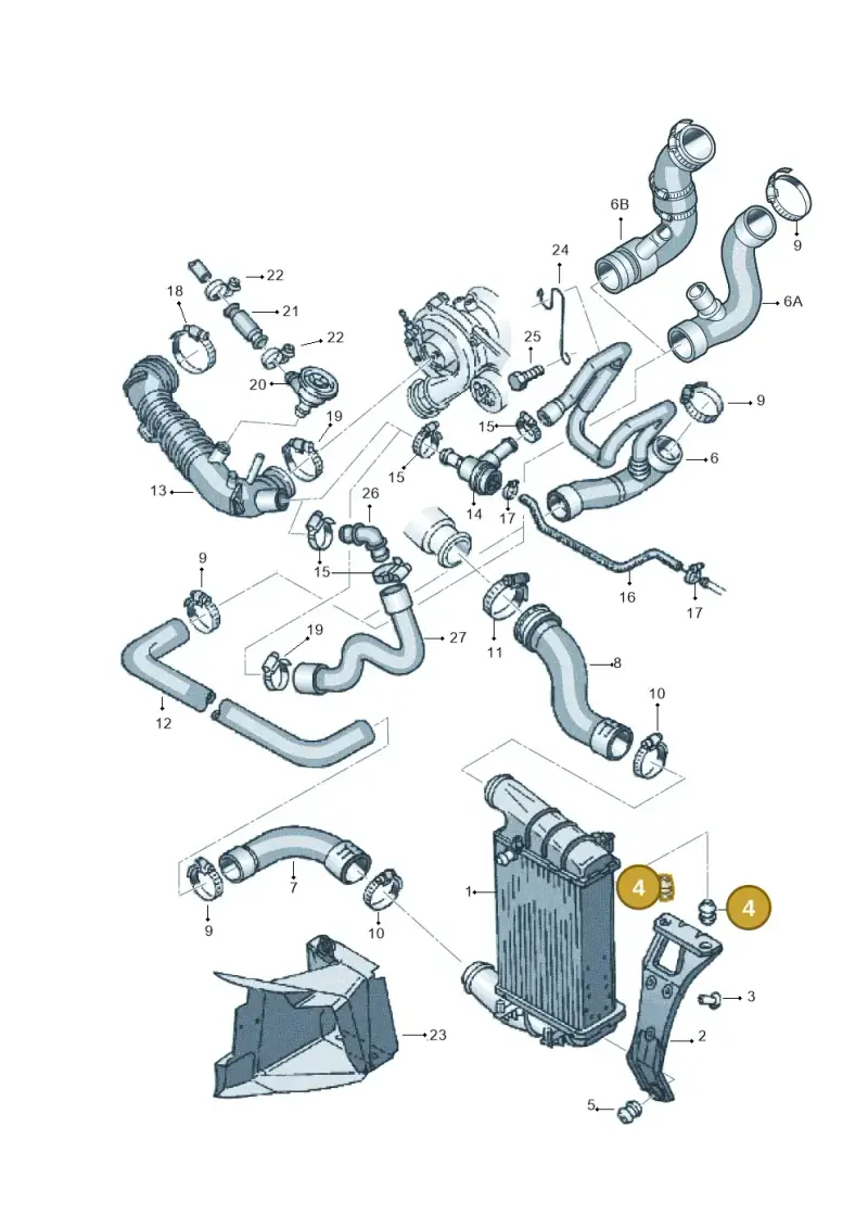 058145824A — Audi A4/S4 Cabrio./qu. (2002-2006) diagram 156145400, position 4