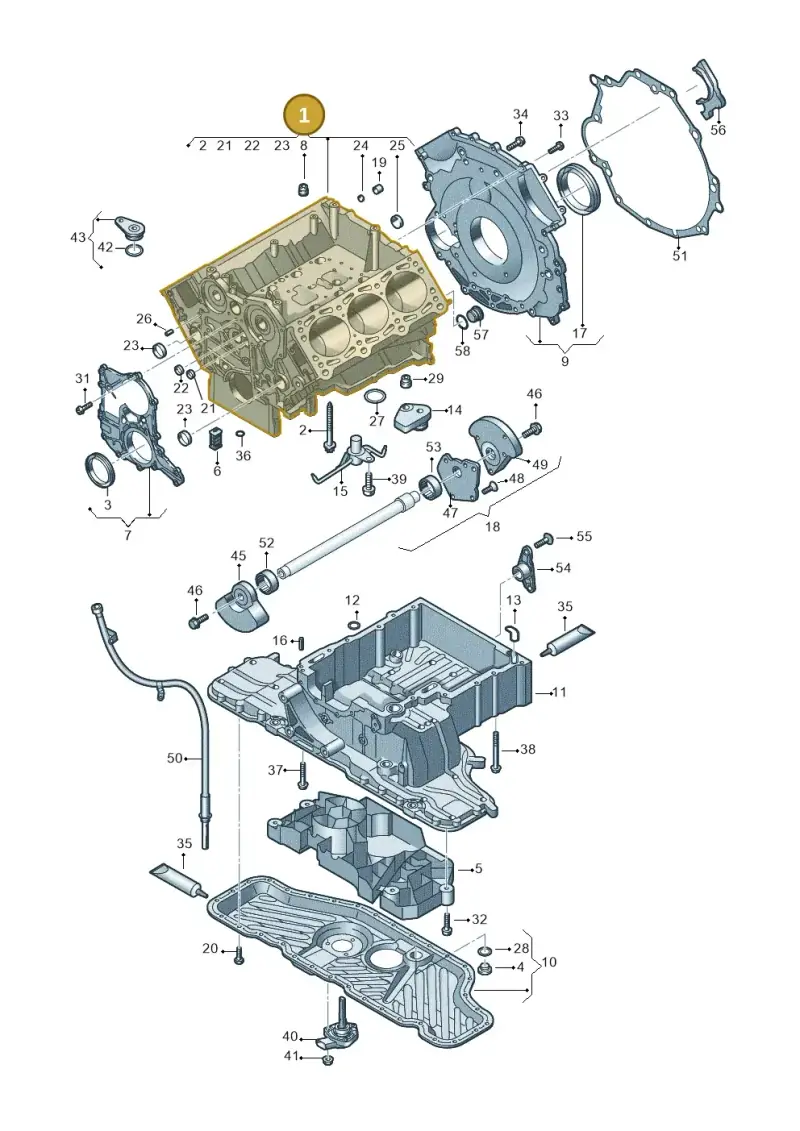 059103011DN — Audi Q7 qu. 3.0 TDI (2009-2015) diagram 448103300, position 1