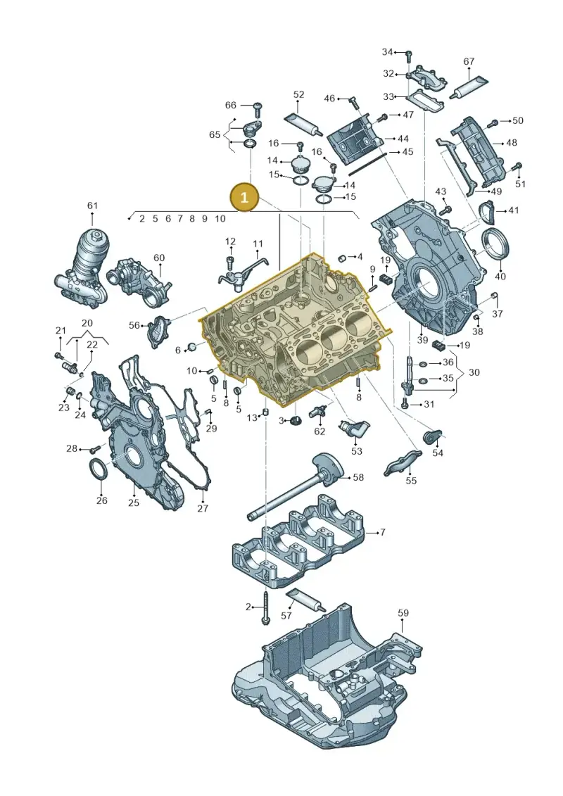 059103011JG — Audi Q8 (2018-2025) diagram 429103500, position 1