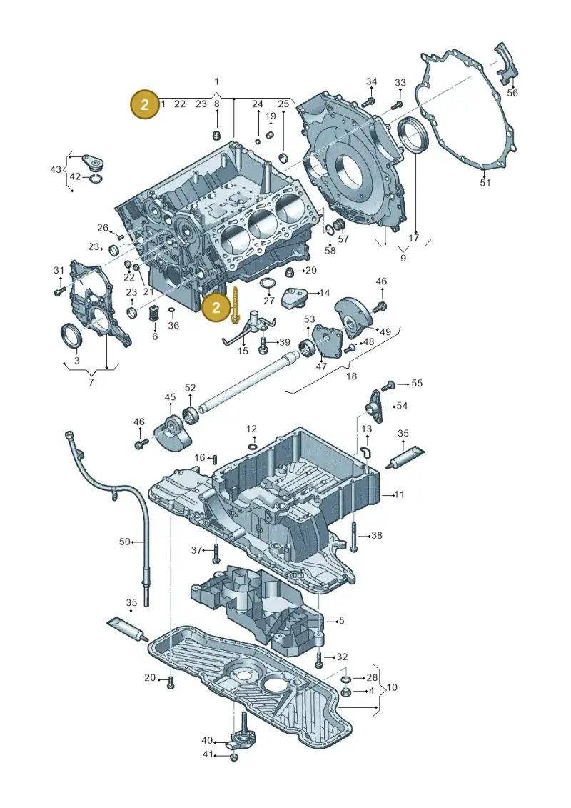 059103039H — Audi Q7 qu. 3.0 TDI (2009-2015) diagram 448103300, position 2
