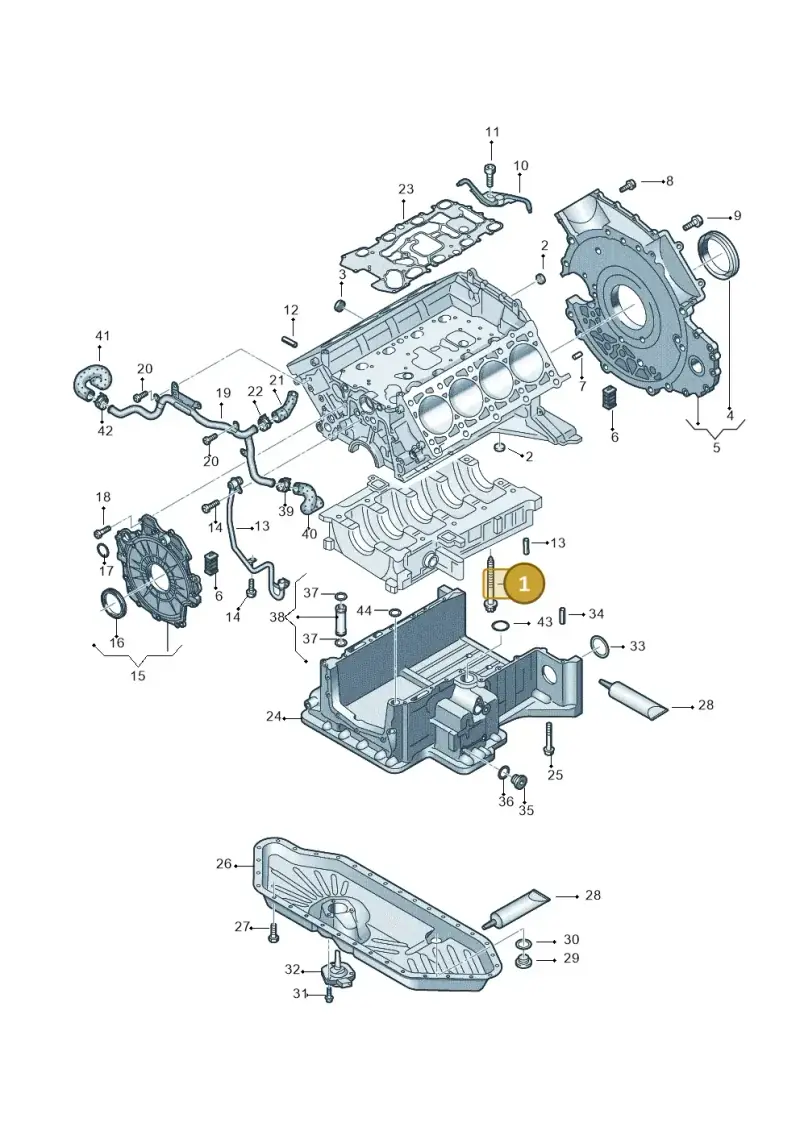 059103039H — Audi Q7                07> (2006-) diagram 493103020, position 1