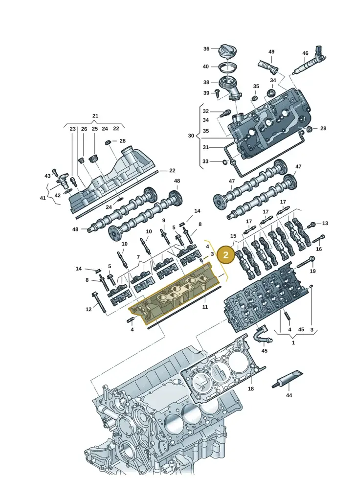 059103064LK — Audi A6 2.0 (2018-) diagram 897103059, position 2