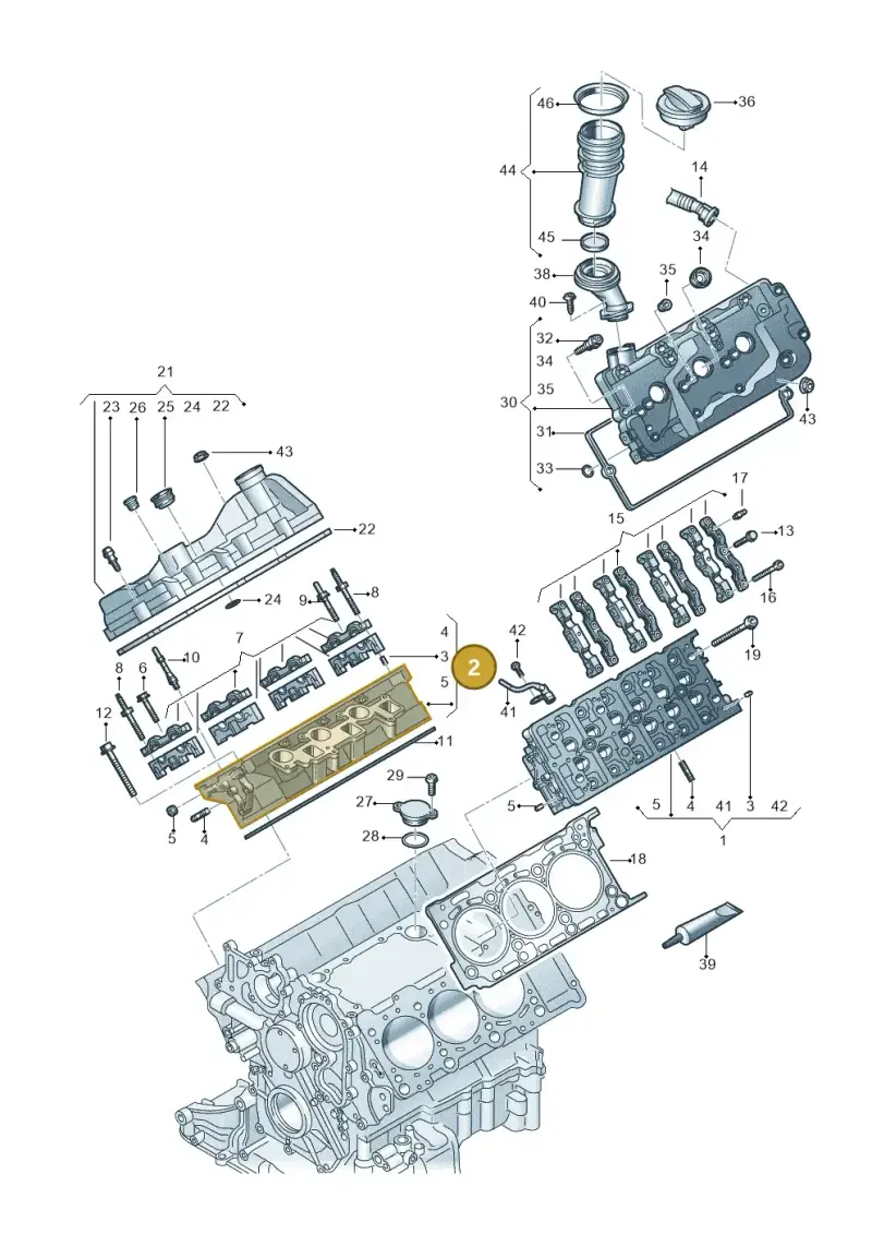 059103064ML — Volkswagen Amarok twin cab (2022-) diagram 894103650, position 2