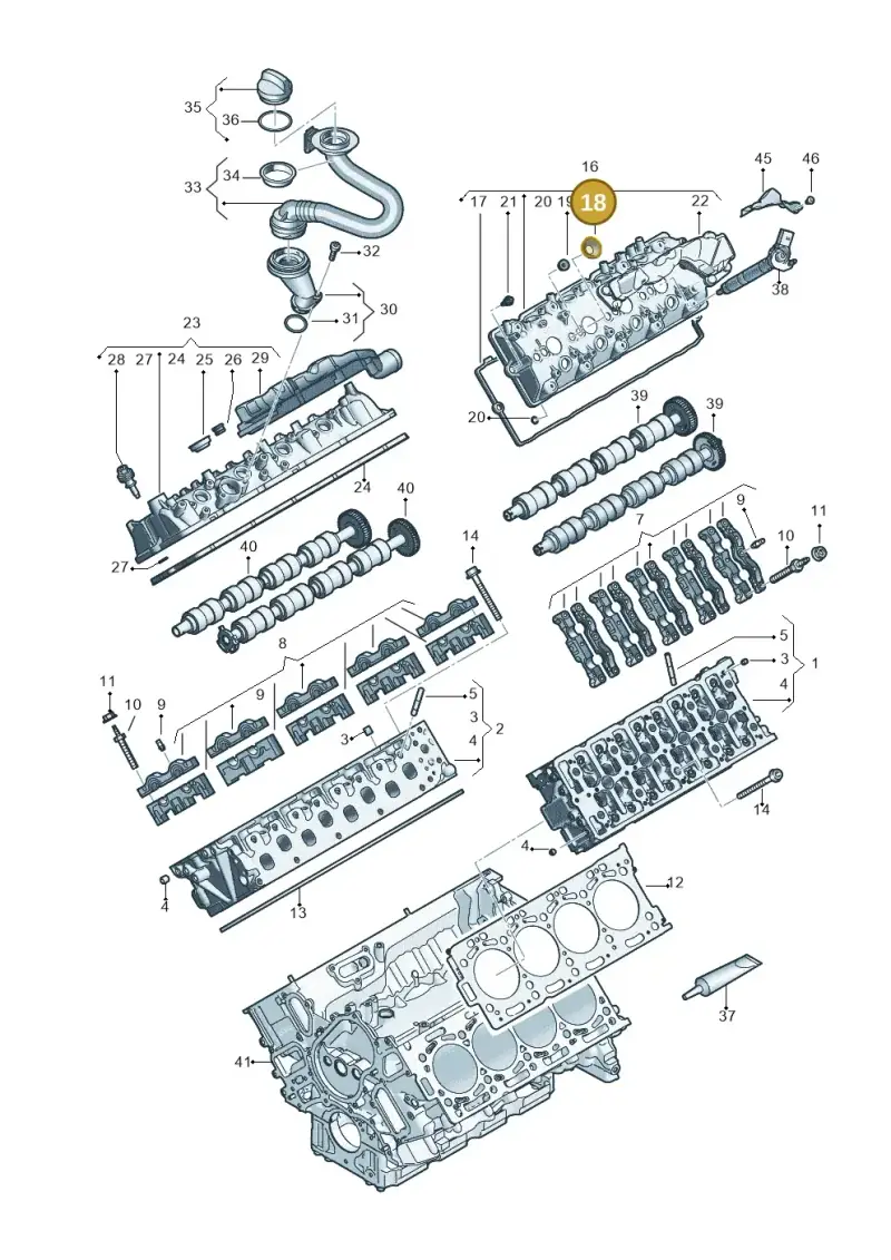 059103085L — Audi Q8 Quattro 3,0 (2018-) diagram 429103062, position 18