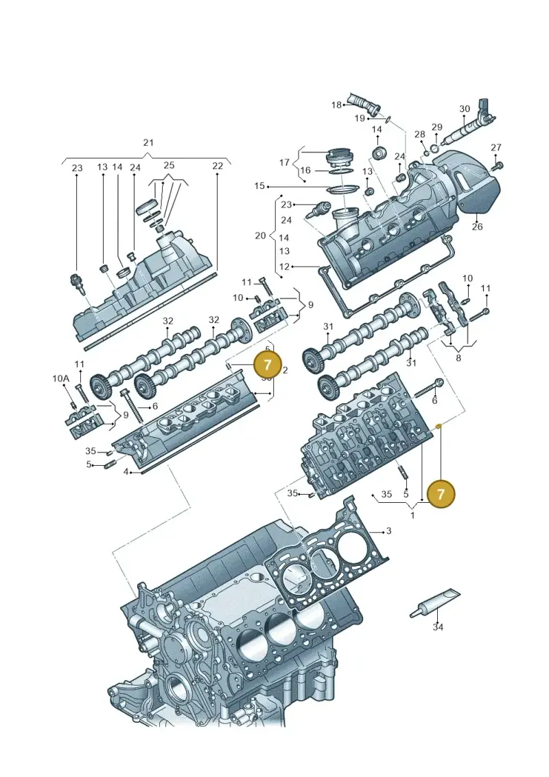 059103139A — Audi A7 Sportback (2014-2018) diagram 675103550, position 7