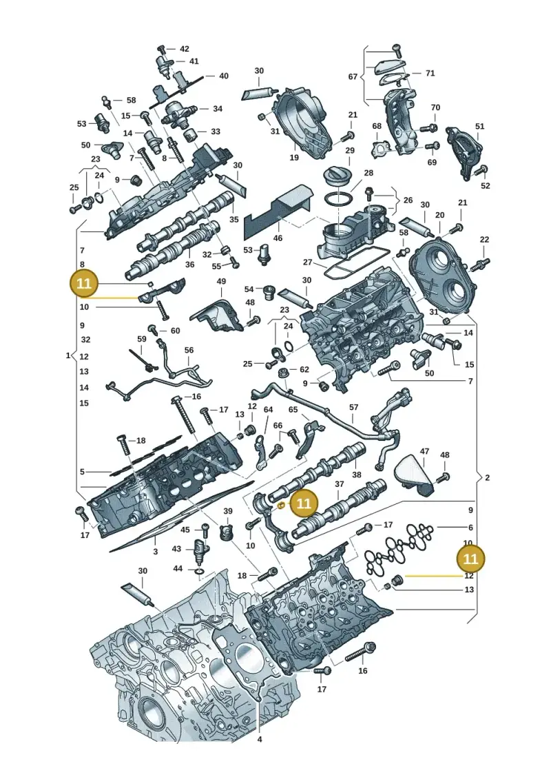 059103139B — Audi A5 Limo 2.0 (2024-) diagram 849103331, position 11