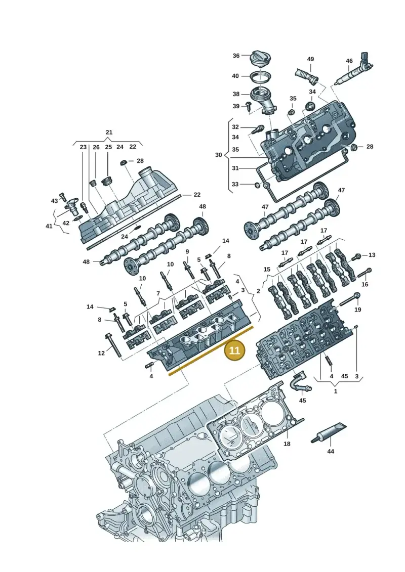 059103148AL — Audi A6 2.0 (2018-) diagram 897103059, position 11