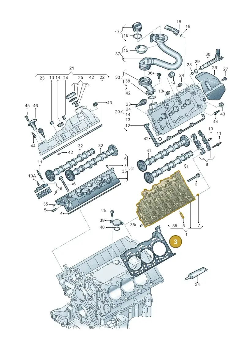059103149AJ — Audi A5 Sportback (2016-2020) diagram 859103550, position 3