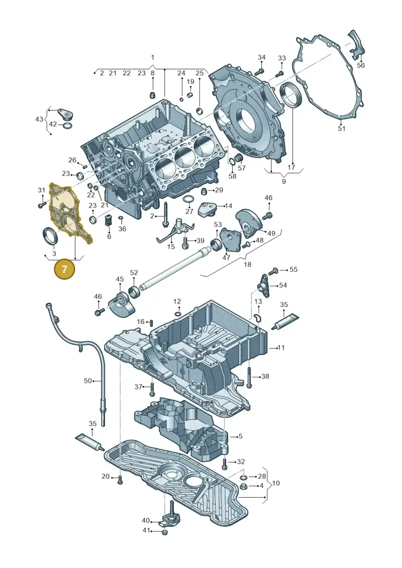 059103150AJ — Audi Q7 qu. 3.0 TDI (2009-2015) diagram 448103300, position 7