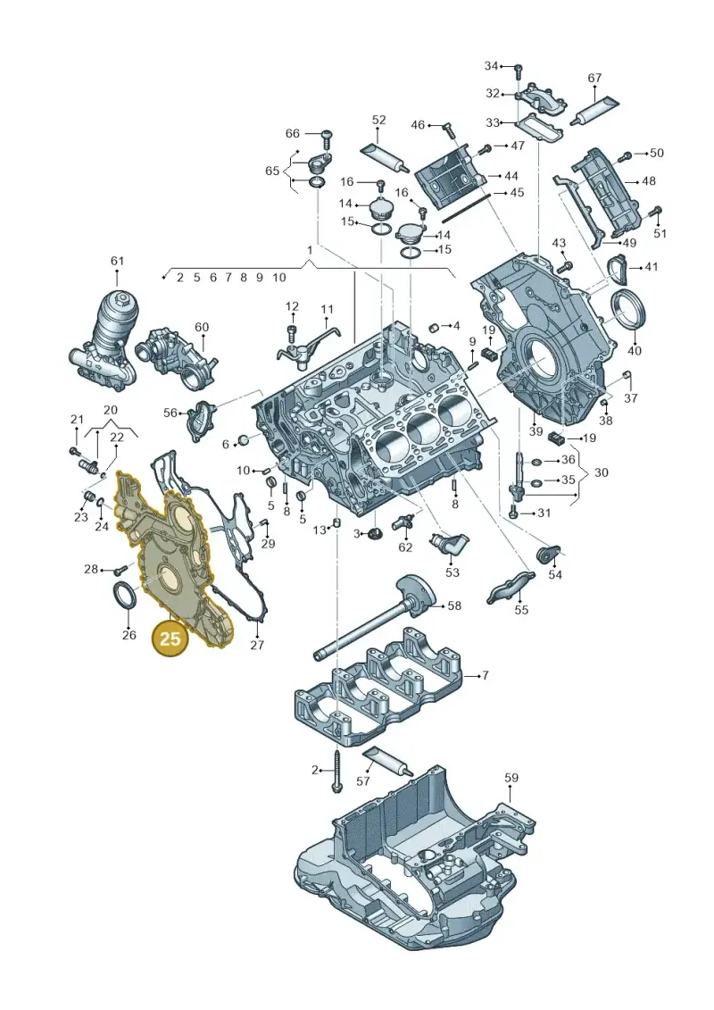 059103153CS — Audi Q8 (2018-2025) diagram 429103500, position 25