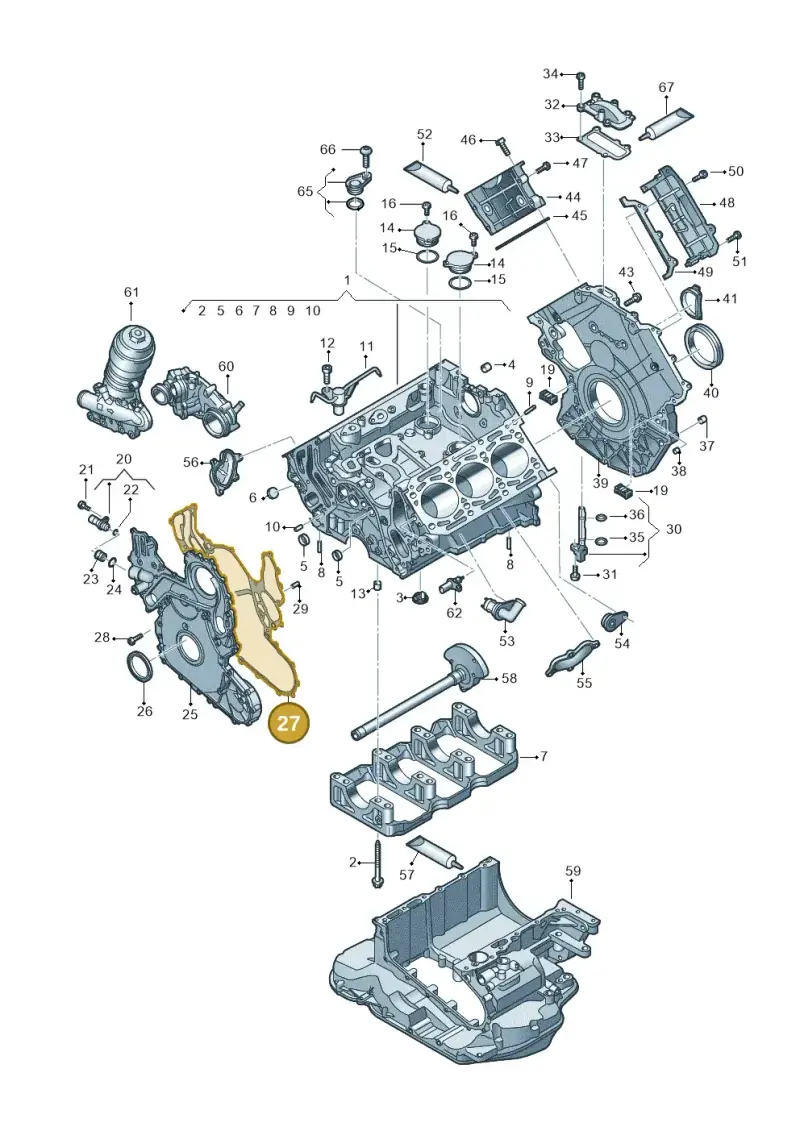 059103161AT — Audi Q8 Quattro 3,0 (2018-) diagram 429103500, position 27