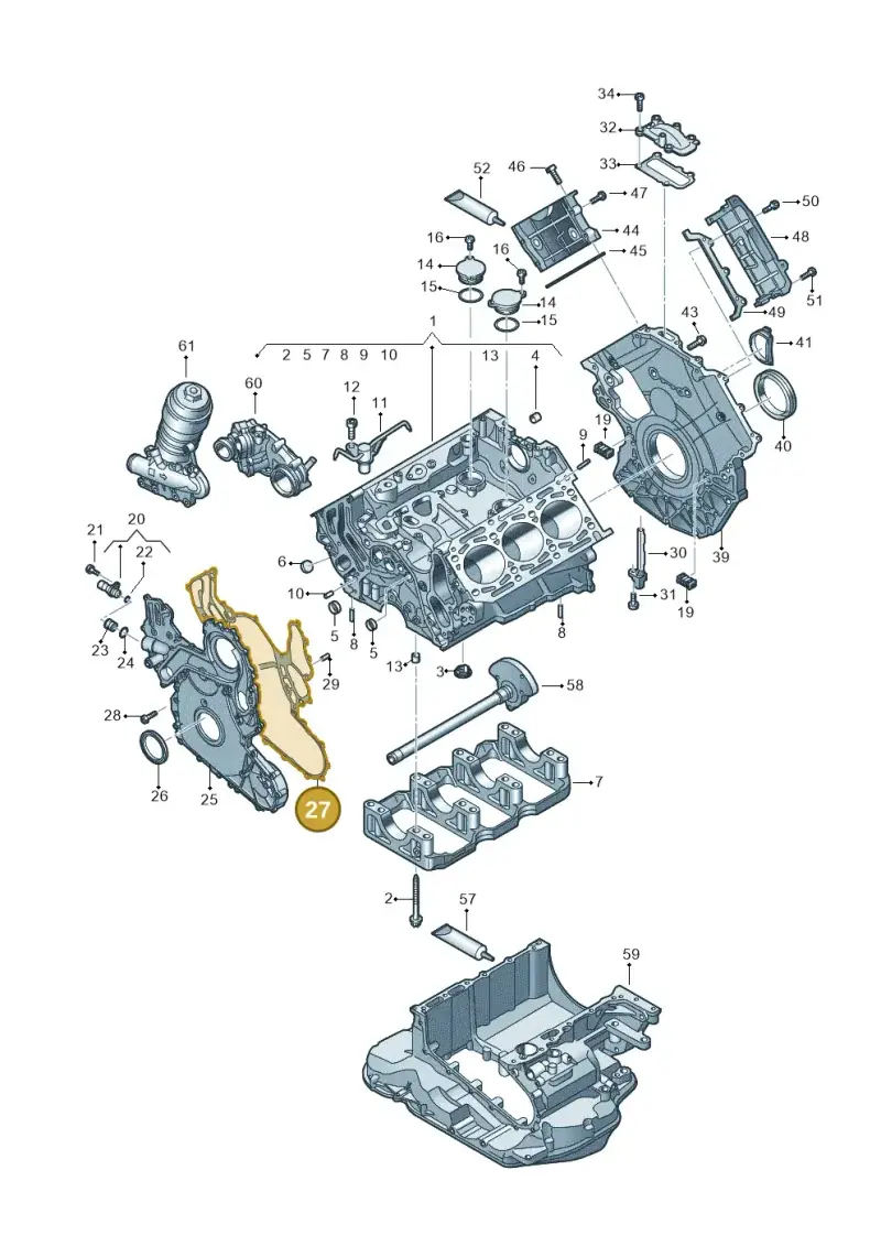 059103161AT — Audi A6 2.0 (2018-) diagram 897103054, position 27
