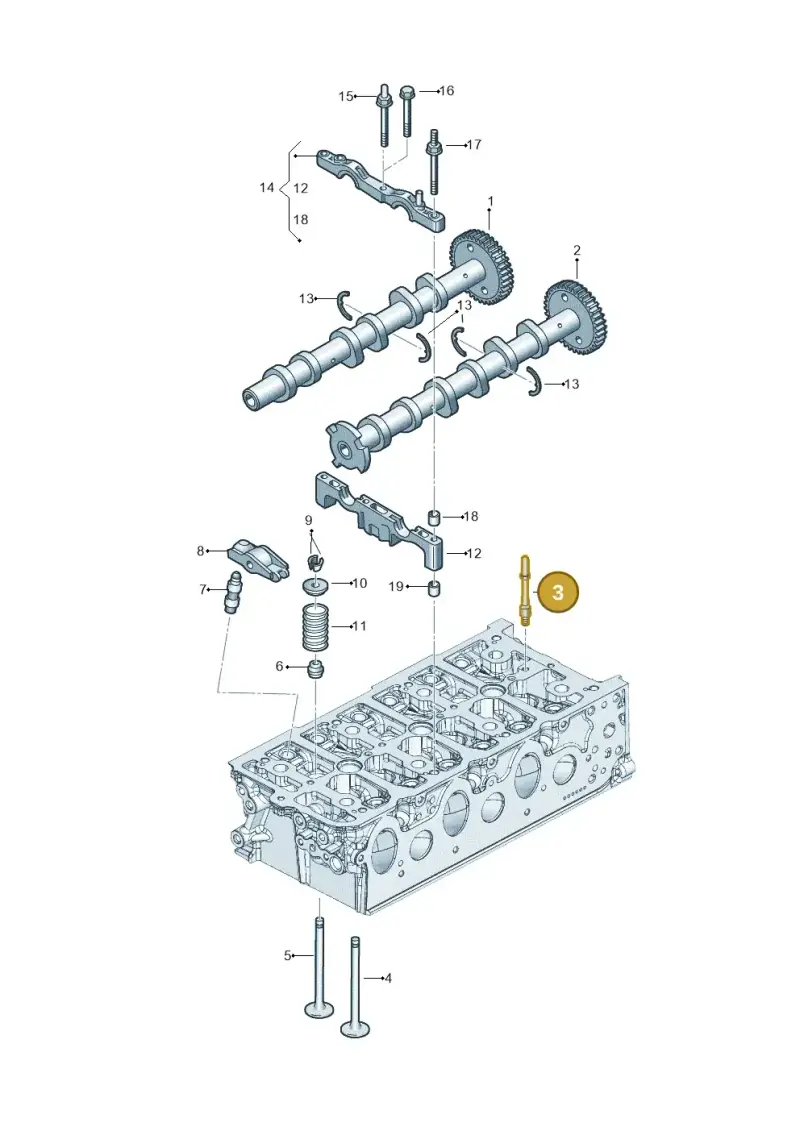 059103164E — Audi Q8 Quattro 3,0 (2018-) diagram 896109500, position 3