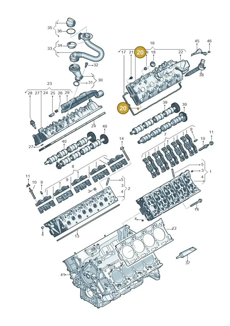 059103196A — Audi Q8 Quattro 3,0 (2018-) diagram 429103062, position 20