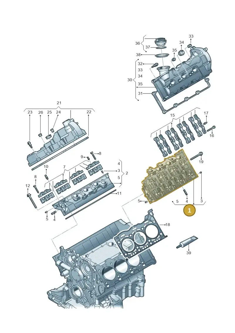 059103263 — Volkswagen Touareg BlueMotion (2014-2018) diagram 693103670, position 1