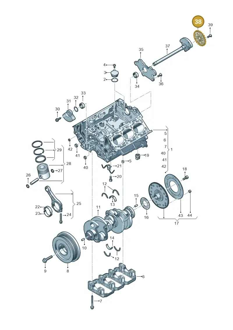 059103333F — Audi Q8 Quattro 3,0 (2018-) diagram 896103550, position 38