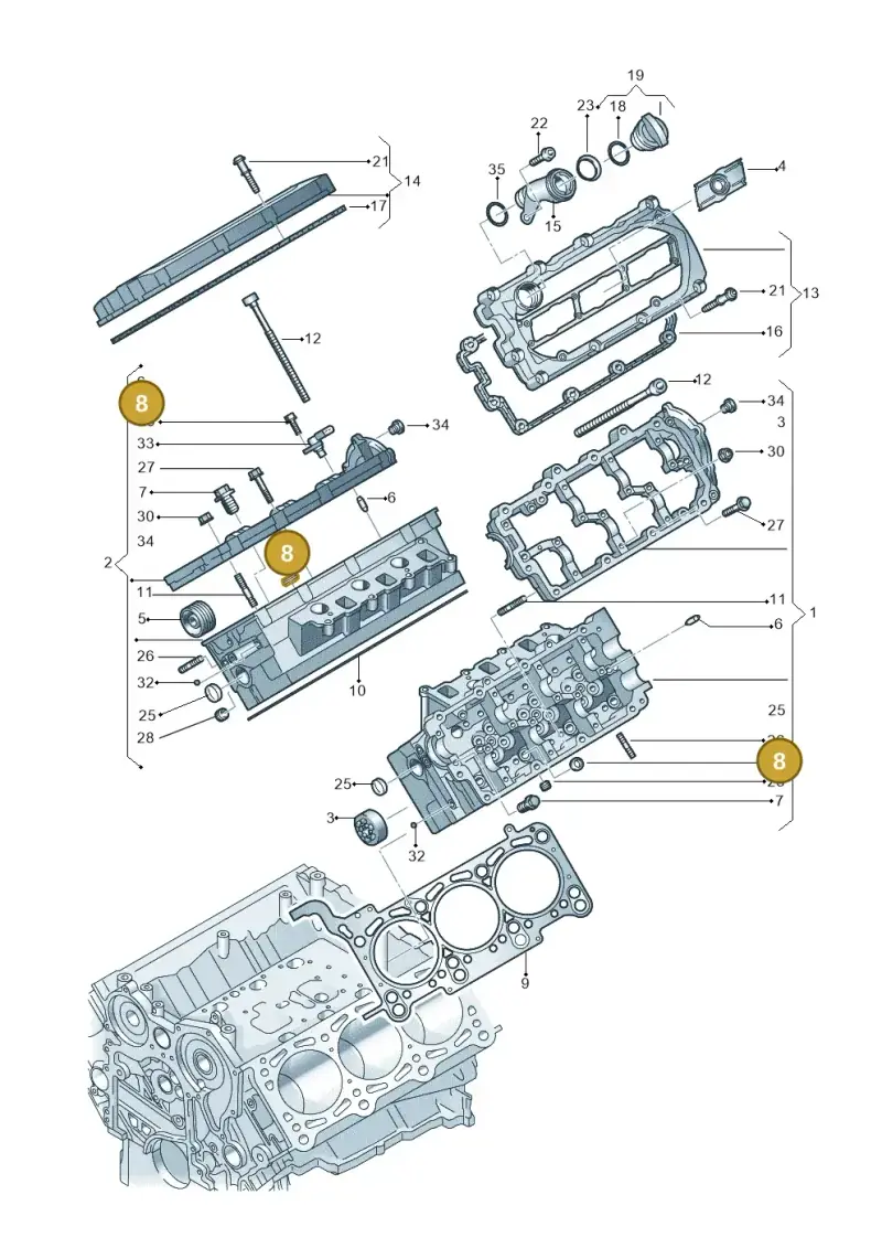 059103377 — Audi A4 Av. Allroad (2008-2016) diagram 620103400, position 8