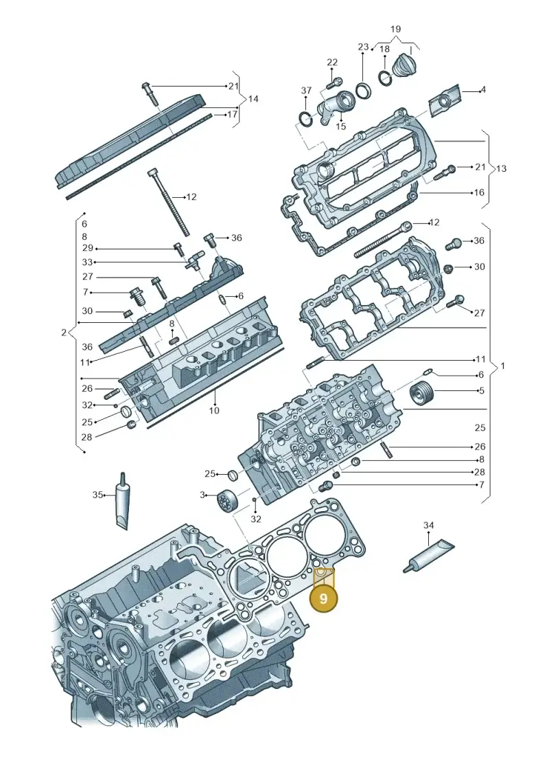059103383CQ — Audi A8/S8/qu. lang    08> (2007-) diagram 448103550, position 9