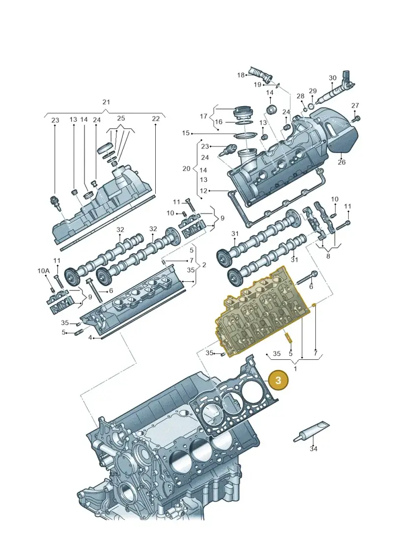 059103383JP — Audi A7 Sportback (2014-2018) diagram 675103550, position 3