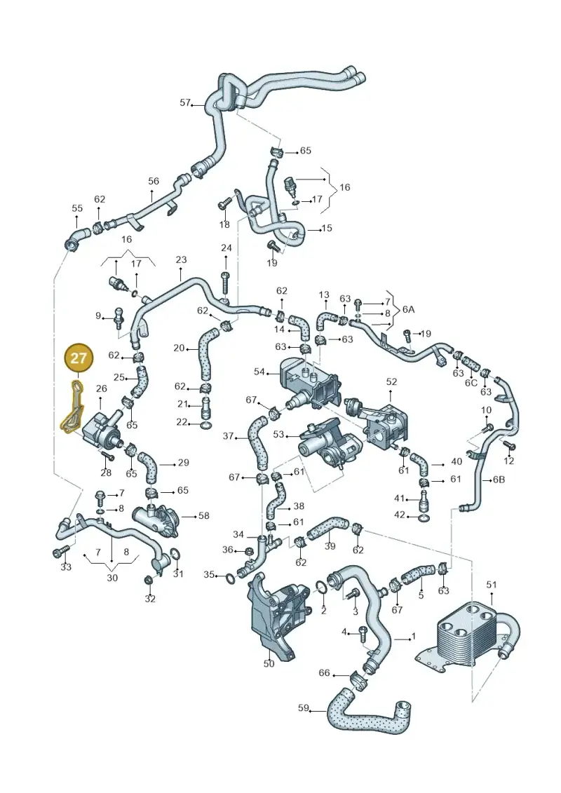059103392AC — Audi A4 Av. Allroad (2008-2016) diagram 620121410, position 27
