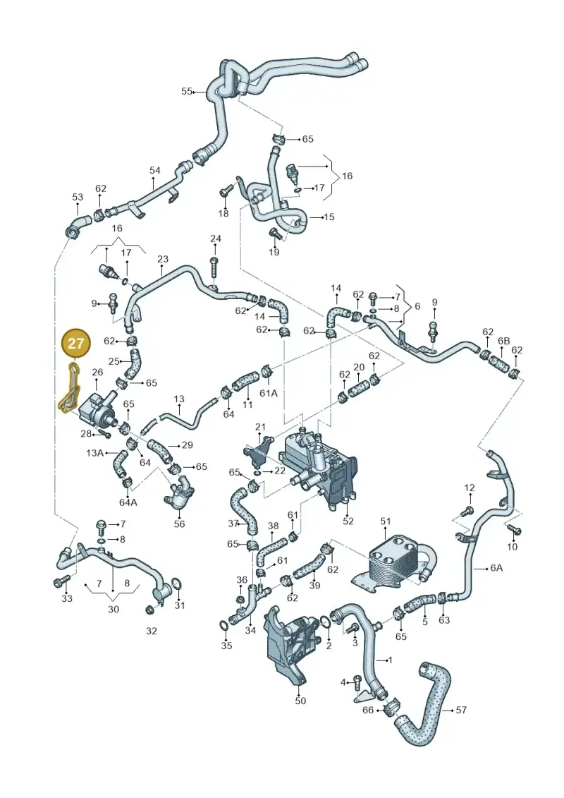 059103392AC — Audi A4                08> (2007-) diagram 636121570, position 27