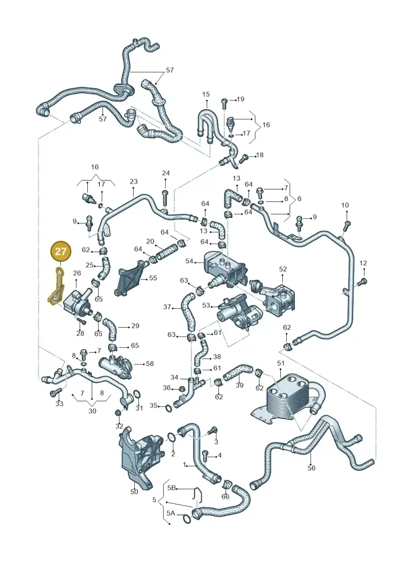 059103392AC — Audi A6 2.7 TDI (2008-2011) diagram 648121460, position 27